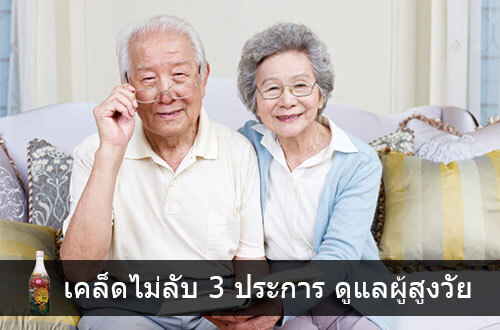 ดูแลผู้สูงอายุ กับ เคล็ดไม่ลับ 3 ประการ